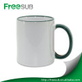 Rim handle color mug custom photo mugs